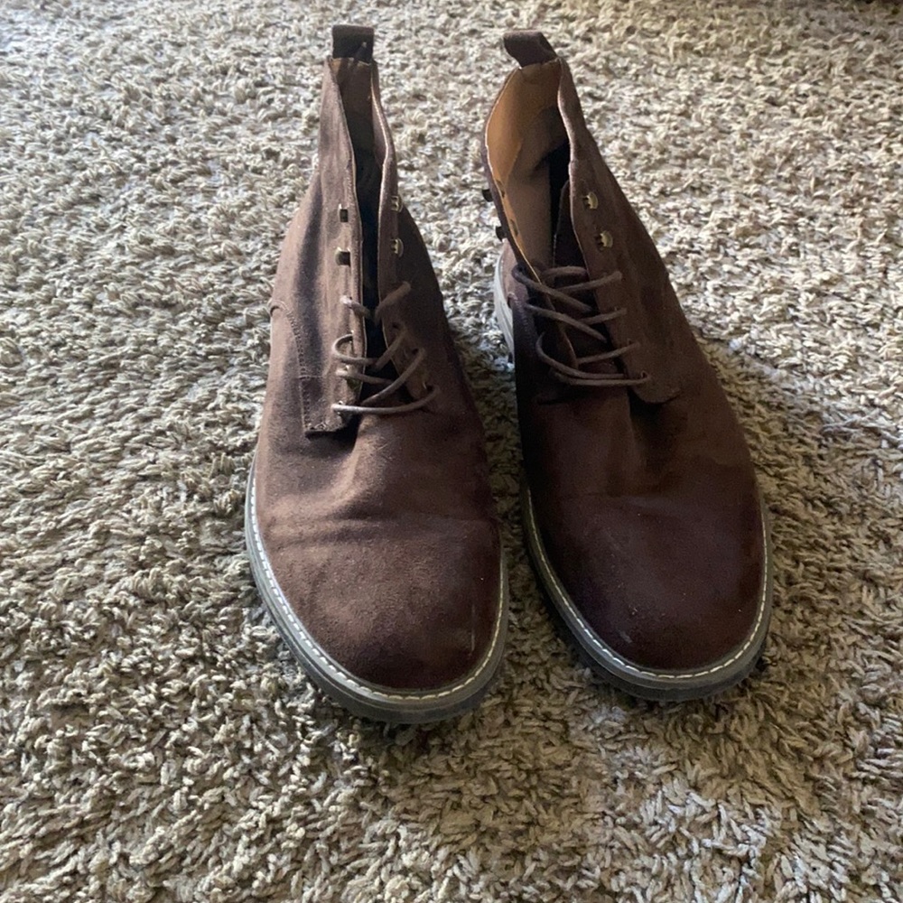 Brown suede dress shoes